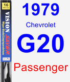 Passenger Wiper Blade for 1979 Chevrolet G20 - Vision Saver