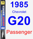 Passenger Wiper Blade for 1985 Chevrolet G20 - Vision Saver