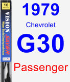 Passenger Wiper Blade for 1979 Chevrolet G30 - Vision Saver