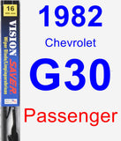 Passenger Wiper Blade for 1982 Chevrolet G30 - Vision Saver