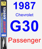 Passenger Wiper Blade for 1987 Chevrolet G30 - Vision Saver