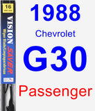 Passenger Wiper Blade for 1988 Chevrolet G30 - Vision Saver