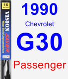 Passenger Wiper Blade for 1990 Chevrolet G30 - Vision Saver