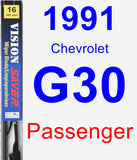 Passenger Wiper Blade for 1991 Chevrolet G30 - Vision Saver