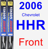 Front Wiper Blade Pack for 2006 Chevrolet HHR - Vision Saver