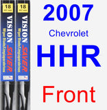 Front Wiper Blade Pack for 2007 Chevrolet HHR - Vision Saver