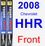 Front Wiper Blade Pack for 2008 Chevrolet HHR - Vision Saver