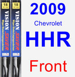 Front Wiper Blade Pack for 2009 Chevrolet HHR - Vision Saver