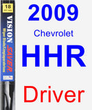 Driver Wiper Blade for 2009 Chevrolet HHR - Vision Saver
