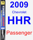 Passenger Wiper Blade for 2009 Chevrolet HHR - Vision Saver