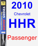 Passenger Wiper Blade for 2010 Chevrolet HHR - Vision Saver