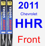 Front Wiper Blade Pack for 2011 Chevrolet HHR - Vision Saver