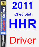 Driver Wiper Blade for 2011 Chevrolet HHR - Vision Saver