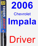 Driver Wiper Blade for 2006 Chevrolet Impala - Vision Saver