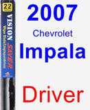 Driver Wiper Blade for 2007 Chevrolet Impala - Vision Saver