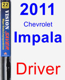 Driver Wiper Blade for 2011 Chevrolet Impala - Vision Saver