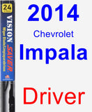 Driver Wiper Blade for 2014 Chevrolet Impala - Vision Saver