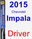 Driver Wiper Blade for 2015 Chevrolet Impala - Vision Saver