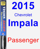 Passenger Wiper Blade for 2015 Chevrolet Impala - Vision Saver