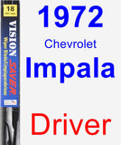 Driver Wiper Blade for 1972 Chevrolet Impala - Vision Saver