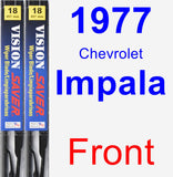 Front Wiper Blade Pack for 1977 Chevrolet Impala - Vision Saver