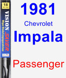 Passenger Wiper Blade for 1981 Chevrolet Impala - Vision Saver