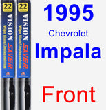 Front Wiper Blade Pack for 1995 Chevrolet Impala - Vision Saver