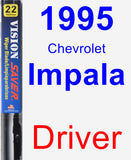 Driver Wiper Blade for 1995 Chevrolet Impala - Vision Saver