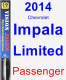 Passenger Wiper Blade for 2014 Chevrolet Impala Limited - Vision Saver