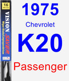 Passenger Wiper Blade for 1975 Chevrolet K20 - Vision Saver