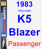 Passenger Wiper Blade for 1983 Chevrolet K5 Blazer - Vision Saver