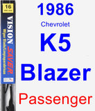 Passenger Wiper Blade for 1986 Chevrolet K5 Blazer - Vision Saver