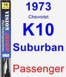 Passenger Wiper Blade for 1973 Chevrolet K10 Suburban - Vision Saver