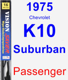 Passenger Wiper Blade for 1975 Chevrolet K10 Suburban - Vision Saver