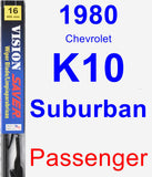 Passenger Wiper Blade for 1980 Chevrolet K10 Suburban - Vision Saver