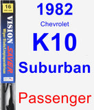 Passenger Wiper Blade for 1982 Chevrolet K10 Suburban - Vision Saver