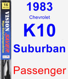 Passenger Wiper Blade for 1983 Chevrolet K10 Suburban - Vision Saver