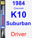 Driver Wiper Blade for 1984 Chevrolet K10 Suburban - Vision Saver
