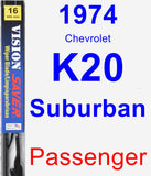 Passenger Wiper Blade for 1974 Chevrolet K20 Suburban - Vision Saver