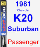 Passenger Wiper Blade for 1981 Chevrolet K20 Suburban - Vision Saver