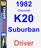 Driver Wiper Blade for 1982 Chevrolet K20 Suburban - Vision Saver