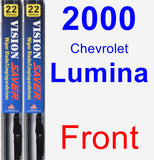 Front Wiper Blade Pack for 2000 Chevrolet Lumina - Vision Saver