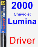 Driver Wiper Blade for 2000 Chevrolet Lumina - Vision Saver