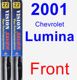Front Wiper Blade Pack for 2001 Chevrolet Lumina - Vision Saver