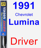 Driver Wiper Blade for 1991 Chevrolet Lumina - Vision Saver
