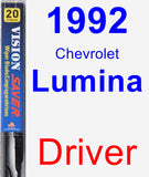 Driver Wiper Blade for 1992 Chevrolet Lumina - Vision Saver