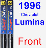 Front Wiper Blade Pack for 1996 Chevrolet Lumina - Vision Saver