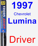Driver Wiper Blade for 1997 Chevrolet Lumina - Vision Saver