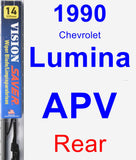 Rear Wiper Blade for 1990 Chevrolet Lumina APV - Vision Saver
