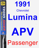 Passenger Wiper Blade for 1991 Chevrolet Lumina APV - Vision Saver